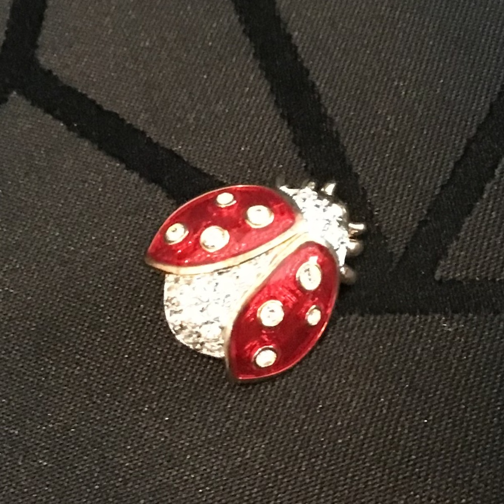 Swarovski Lady Bug Brooch - Picture 1 of 5